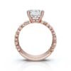 925 Sterling Silver Emerald Cut Diamond Engagement Ring - Image 9