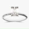 Pave-set engagement ring with bright CZ diamond-inspired sparkle
