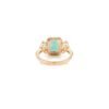 Statement ring with an octagon-cut centre stone and refined band