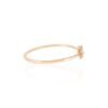 925 Sterling Silver Emerald Diamond Cuff Bracelet - Image 3