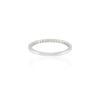925 Sterling Silver Emerald Diamond Eternity Band - Image 4