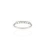 925 Sterling Silver Emerald Diamond Half Eternity Band - Image 4