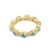 925 Sterling Silver Emerald Diamond Ring - Image 4