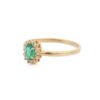 925 Sterling Silver Emerald Diamond Ring - Image 3