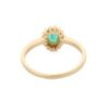 925 Sterling Silver Emerald Diamond Ring - Image 4