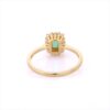 925 Sterling Silver Emerald Diamond Ring - Image 4