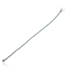 925 Sterling Silver Emerald Diamond Sleek Bracelet - Image 4