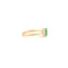 925 Sterling Silver Emerald Diamond Statement Ring - Image 5
