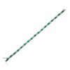 925 Sterling Silver Emerald & Diamond Tennis Bracelet - Image 5