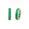 925 Sterling Silver Emerald Eternity Ring - Image 3
