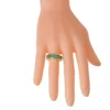 925 Sterling Silver Emerald Eternity Ring - Image 5