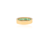 925 Sterling Silver Emerald Half Eternity Band - Image 6