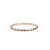 Emerald half eternity ring in thick gold plating
