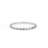 Dainty ring with premium CZ emerald stones