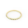 Half eternity band ring with refined clean silhouette