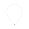 925 Sterling Silver Emerald Initial Necklace - Image 3