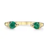 Emerald Orbit ring in 925 sterling silver with modern silhouette