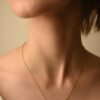 925 Sterling Silver Emerald Pendant Necklace - Image 3