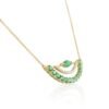 925 Sterling Silver Emerald Pendant Necklace - Image 6