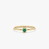 925 Sterling Silver Emerald Ring
