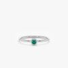 925 Sterling Silver Emerald Ring - Image 2