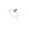 925 Sterling Silver Emerald Ring - Image 2