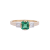 925 Sterling Silver Emerald Ring