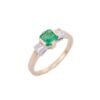 925 Sterling Silver Emerald Ring - Image 2