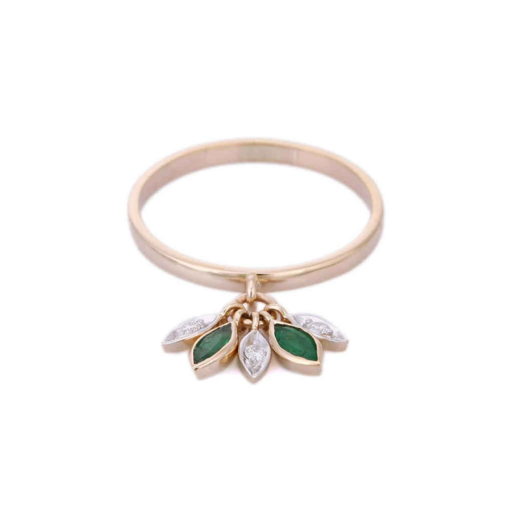 925 Sterling Silver Emerald Ring