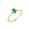 925 Sterling Silver Emerald Ring - Image 3