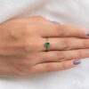 925 Sterling Silver Emerald Ring - Image 4