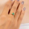925 Sterling Silver Emerald Ring - Image 5