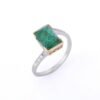 925 Sterling Silver Emerald Ring - Image 2