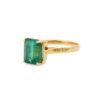 925 Sterling Silver Emerald Ring - Image 3