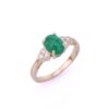 925 Sterling Silver Emerald Ring - Image 2