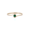 925 Sterling Silver Emerald Ring