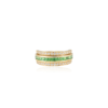 925 Sterling Silver Emerald Sapphire Diamond Convertible Magic Ring - Image 5
