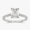 Engagement ring showcasing a balanced mix of Premium CZ stones