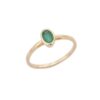 925 Sterling Silver Emerald Solitaire Ring - Image 2