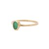 925 Sterling Silver Emerald Solitaire Ring - Image 3