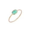925 Sterling Silver Emerald Stacking Ring - Image 2