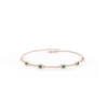 Emerald-inspired station bracelet with a clean, balanced design