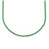Minimalist tennis necklace with beaded accents