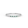 Gold-plated sterling silver ring with a timeless green stone
