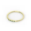 Elegant ring featuring a premium CZ emerald centre stone