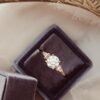 Engagement ring featuring a refined design and graceful finish
