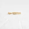 Entwined sterling silver ring with polished and pavé sections