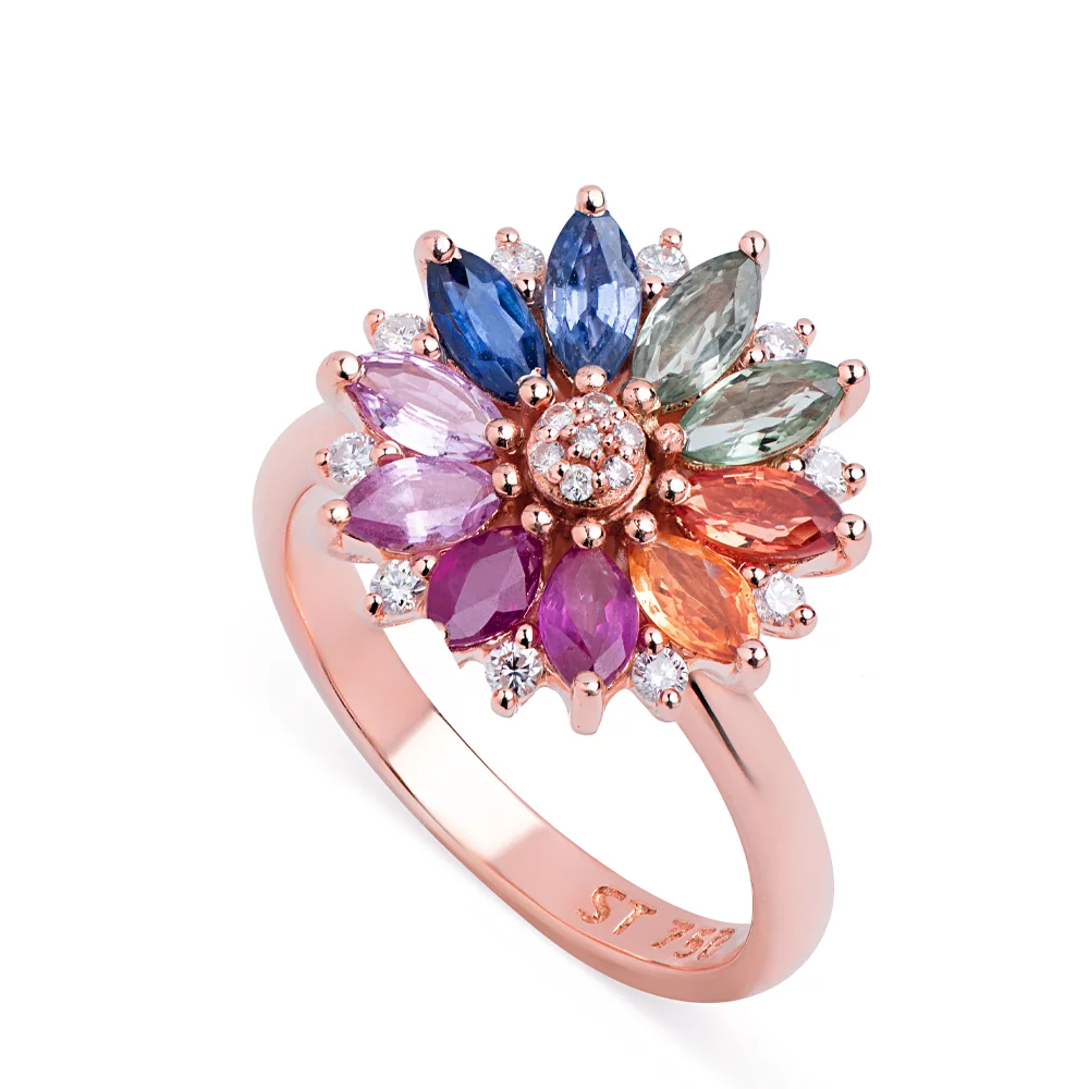 925 Sterling Silver Festival Bloom Ring