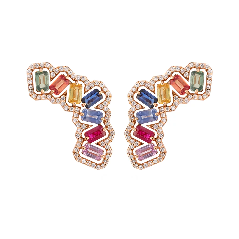 925 Sterling Silver Festival Super Woman Earrings