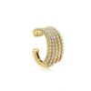 925 Sterling Silver Five Cage Diamond Cuff Earring - Image 4